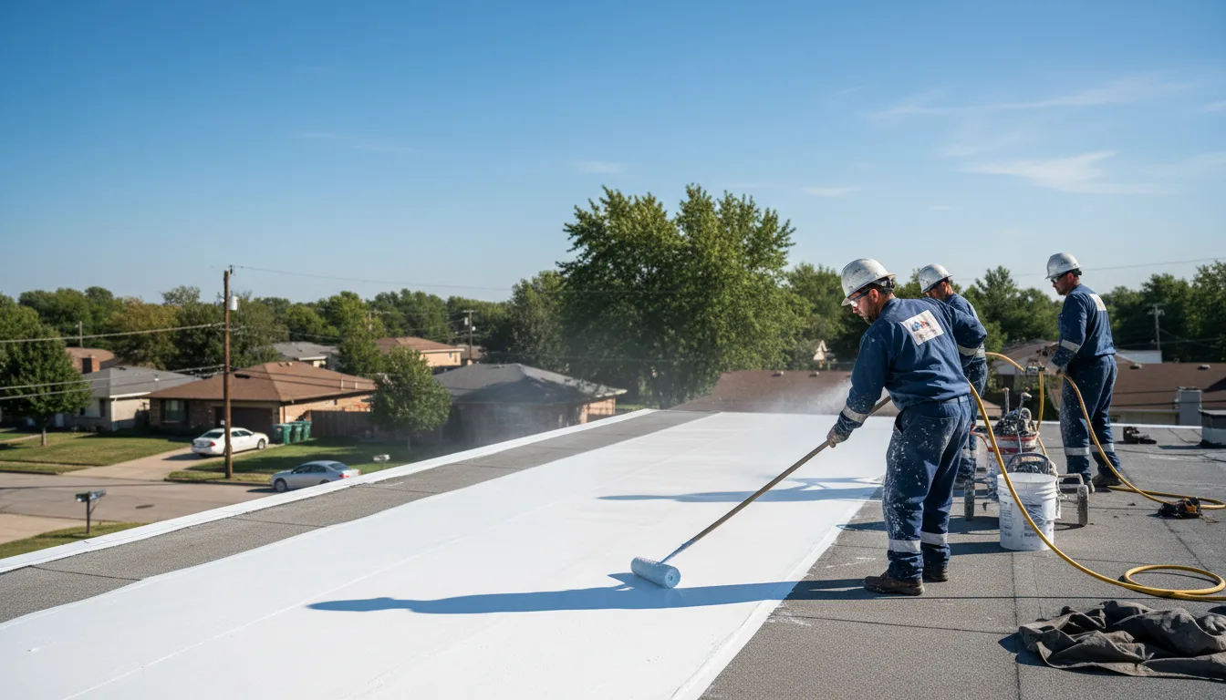 Commercial roof coating in Burlington, IN near me